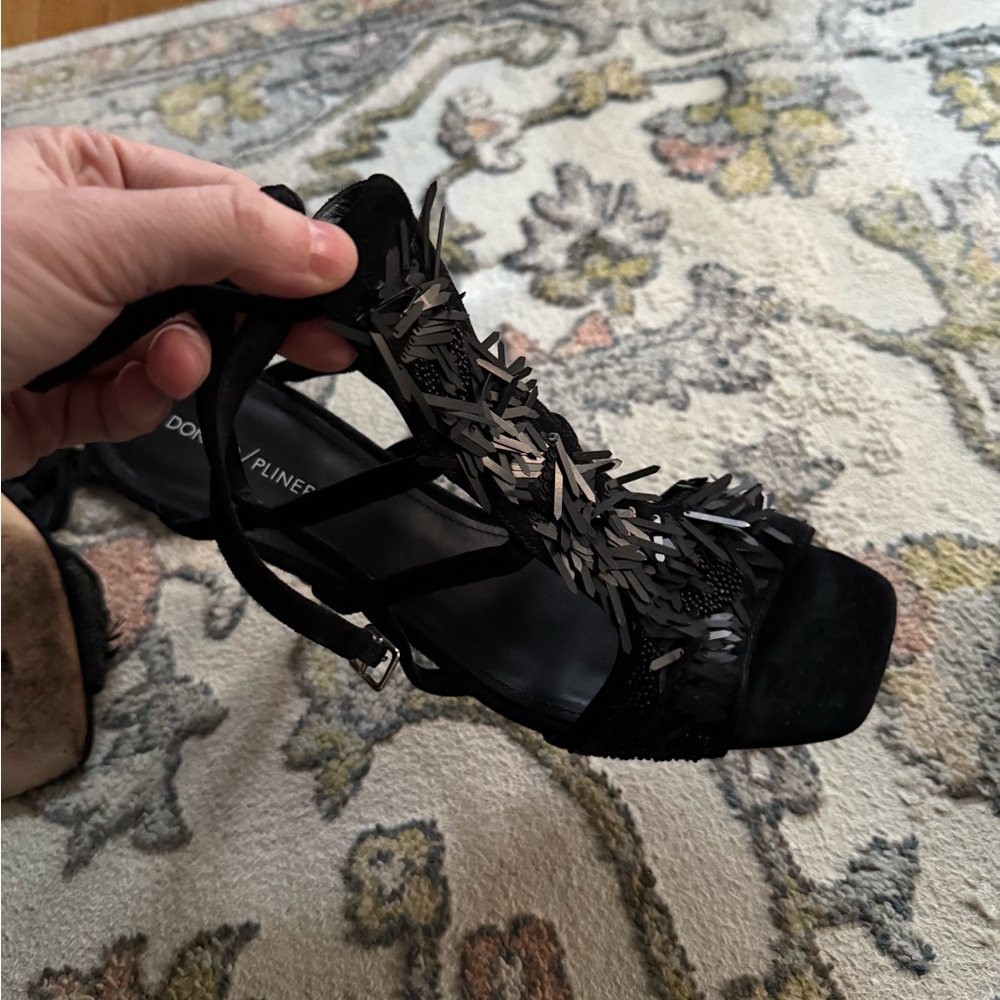 Donald J. Pliner Black Strappy Heels - Picture 11 of 13